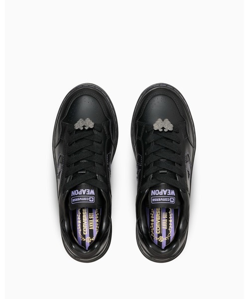 CONVERSE(コンバース)の「WEAPON PLTS OX / ANNA SUI / ウエポン PLTS OX / アナ スイ(スニーカー・レディース・ブラック×パープル・6.5/6/5.5/5/7.5/7)」の4枚目の写真