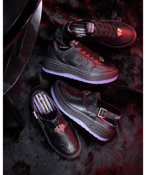 CONVERSE(コンバース)の「WEAPON PLTS OX / ANNA SUI / ウエポン PLTS OX / アナ スイ(スニーカー・レディース・ブラック×パープル・6.5/6/5.5/5/7.5/7)」の13枚目の写真