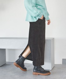 ストレッチカットコールスカート