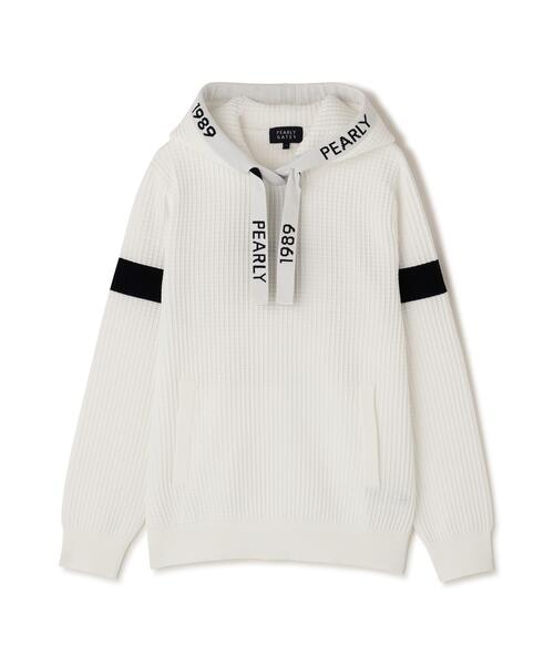 PEARLY GATES(パーリーゲイツ)の「【PEARLY GATES】12G ダブルJQ(ニット/セーター・レディース・ネイビー/ホワイト/ピンク・SMALL/MEDIUM/LARGE)」の7枚目の写真
