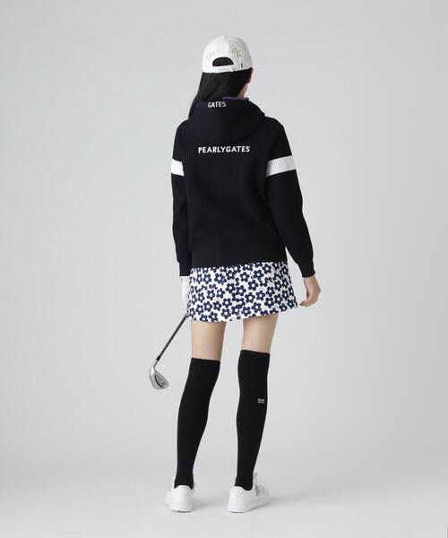 PEARLY GATES(パーリーゲイツ)の「【PEARLY GATES】12G ダブルJQ(ニット/セーター・レディース・ネイビー/ホワイト/ピンク・SMALL/MEDIUM/LARGE)」の10枚目の写真