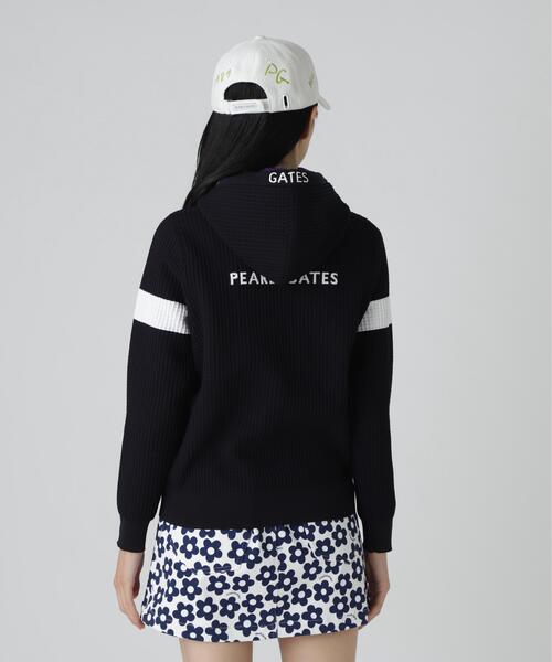 PEARLY GATES(パーリーゲイツ)の「【PEARLY GATES】12G ダブルJQ(ニット/セーター・レディース・ネイビー/ホワイト/ピンク・SMALL/MEDIUM/LARGE)」の12枚目の写真