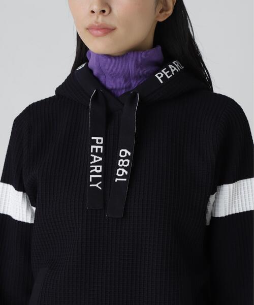 PEARLY GATES(パーリーゲイツ)の「【PEARLY GATES】12G ダブルJQ(ニット/セーター・レディース・ネイビー/ホワイト/ピンク・SMALL/MEDIUM/LARGE)」の13枚目の写真