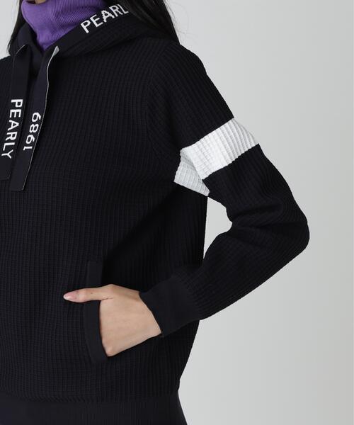 PEARLY GATES(パーリーゲイツ)の「【PEARLY GATES】12G ダブルJQ(ニット/セーター・レディース・ネイビー/ホワイト/ピンク・SMALL/MEDIUM/LARGE)」の14枚目の写真