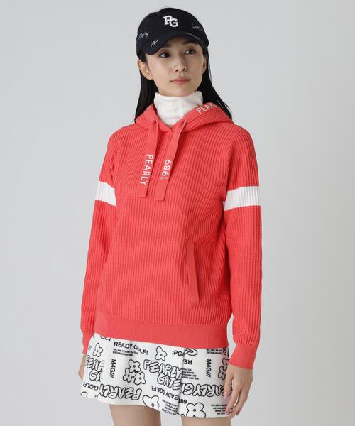 PEARLY GATES(パーリーゲイツ)の「【PEARLY GATES】12G ダブルJQ(ニット/セーター・レディース・ネイビー/ホワイト/ピンク・SMALL/MEDIUM/LARGE)」の20枚目の写真