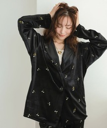 DONOBAN（ドノバン）の「【pufe】フラワー刺繍ベロアジャケット（その他アウター）」