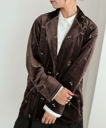 DONOBAN（ドノバン）の「【pufe】フラワー刺繍ベロアジャケット（その他アウター）」