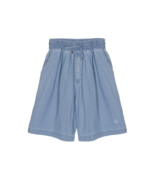 NICK&NICOLE(ニックアンドニコール)の「WASHED BANDING BURMUDA DENIM PANTS_SKY BLUE(その他パンツ・レディース・その他・SMALL/MEDIUM)」の7枚目の写真