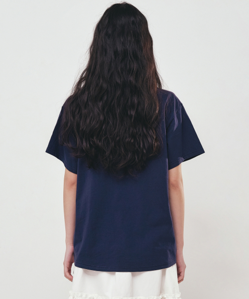 NICK&NICOLE（ニックアンドニコール）の「BIG ROSE SLEEVE TOP_NAVY SILVER（Tシャツ/カットソー・レディース・その他・FREE）」の3枚目の写真