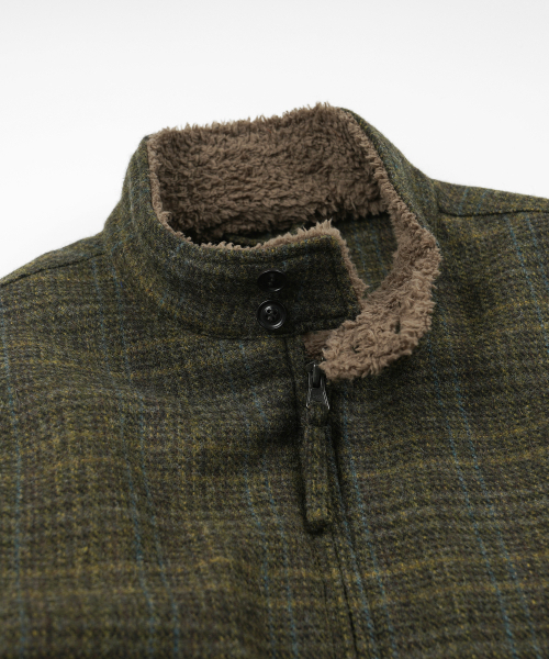 FRIZMWORKS(フリズムワークス)の「FLUFFY WOOL HARRINGTON JACKET _ SEAWEED(ブルゾン・メンズ・その他・X-LARGE/SMALL/MEDIUM/LARGE)」の6枚目の写真