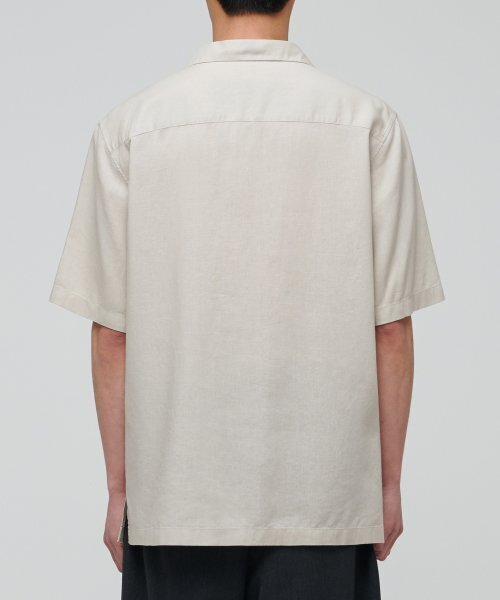 MUSINSA STANDARD(ムシンサスタンダード)の「オープンカラー半袖テンセルリネンシャツ【ライトベージュ】(シャツ/ブラウス・メンズ・その他・XX-LARGE)」の2枚目の写真