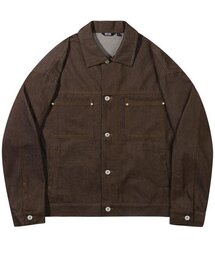 TRILLION（トリリオン）の「ウォッシュステッチデニムジャケット（BROWN）（デニムジャケット）」