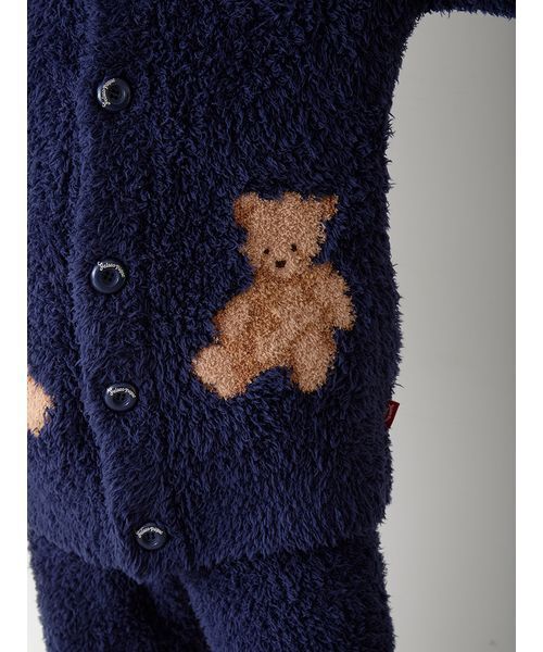 gelato pique(ジェラートピケ)の「【HOLIDAY】【HOMME】ジェラートスノーベアジャガードショールカーディガン(ルームウェア/パジャマ・メンズ・ネイビー・L/M)」の14枚目の写真