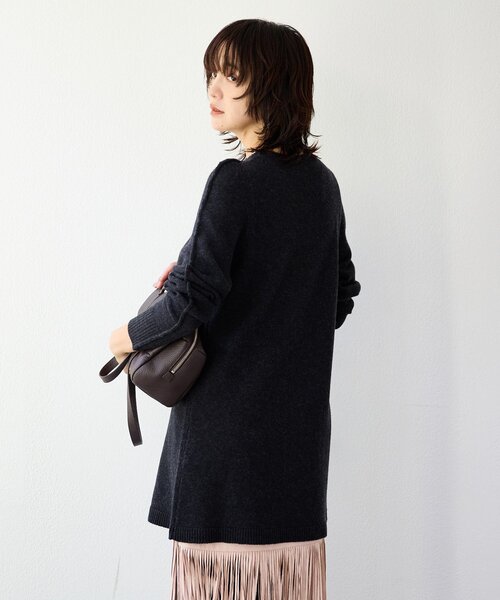 RIVE DROITE（リヴドロワ）の「【à Nice （ア ・ニース）】スリットニット（ニット/セーター・レディース・チャコールグレー/ベージュ・FREE）」の9枚目の写真