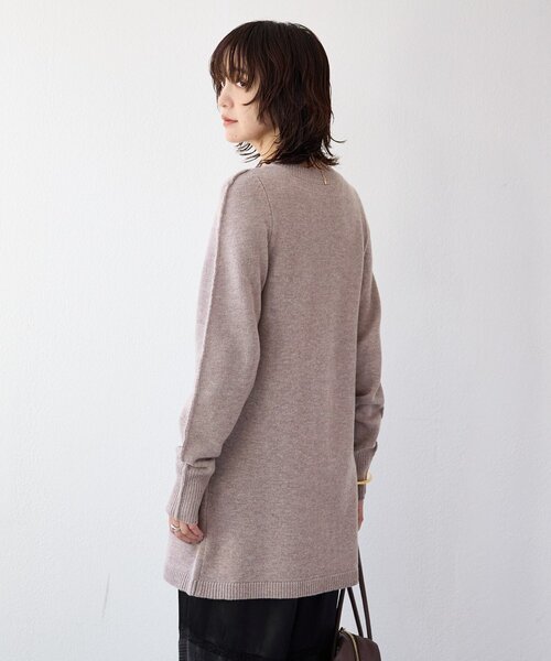 RIVE DROITE（リヴドロワ）の「【à Nice （ア ・ニース）】スリットニット（ニット/セーター・レディース・チャコールグレー/ベージュ・FREE）」の17枚目の写真