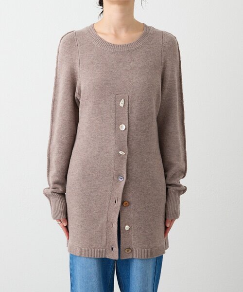 RIVE DROITE（リヴドロワ）の「【à Nice （ア ・ニース）】スリットニット（ニット/セーター・レディース・チャコールグレー/ベージュ・FREE）」の19枚目の写真