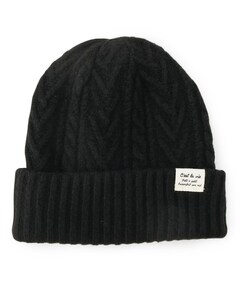CLEL】Grunge Label Low Gauge Knit Beanie/グランジラベル ローゲージ