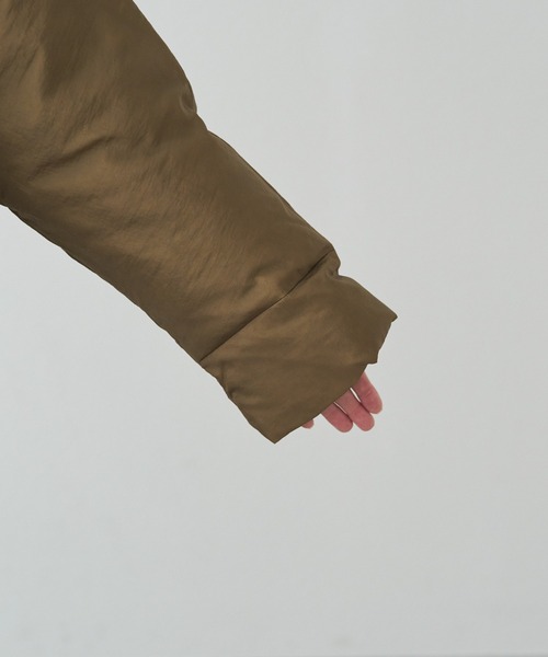 PUAL CE CIN（ピュアルセシン）の「リサイクルダウンテーラードコート（ダウンジャケット/コート・レディース・ブラック/ベージュ系・FREE）」の14枚目の写真