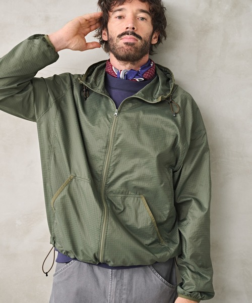 Kelen(ケレン)の「「KELEN MENS / ケレン メンズ」SHEER RIP HOODIE(その他アウター・メンズ・カーキ/ブラック/ホワイト・40/38/42)」の3枚目の写真