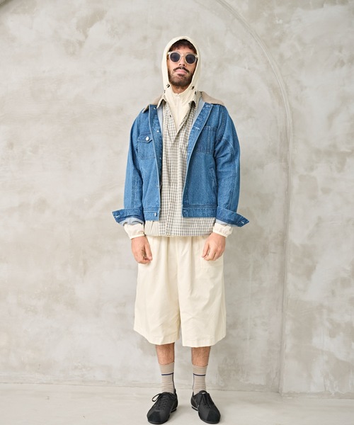 Kelen(ケレン)の「「KELEN MENS / ケレン メンズ」SHEER RIP HOODIE(その他アウター・メンズ・カーキ/ブラック/ホワイト・40/38/42)」の13枚目の写真