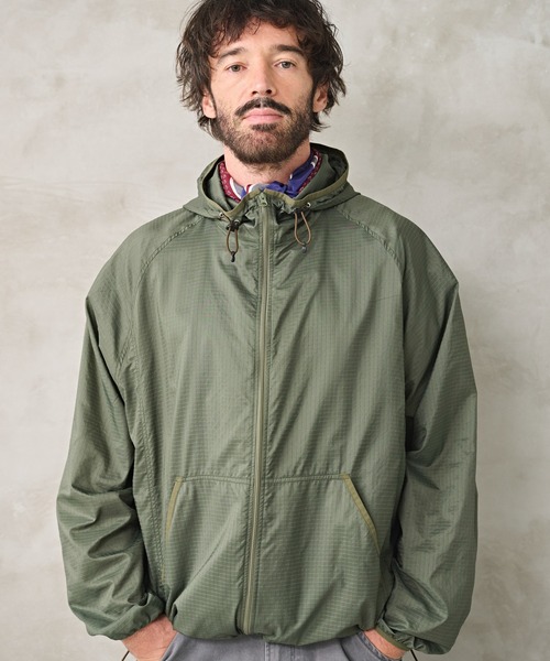 Kelen(ケレン)の「「KELEN MENS / ケレン メンズ」SHEER RIP HOODIE(その他アウター・メンズ・カーキ/ブラック/ホワイト・40/38/42)」の5枚目の写真