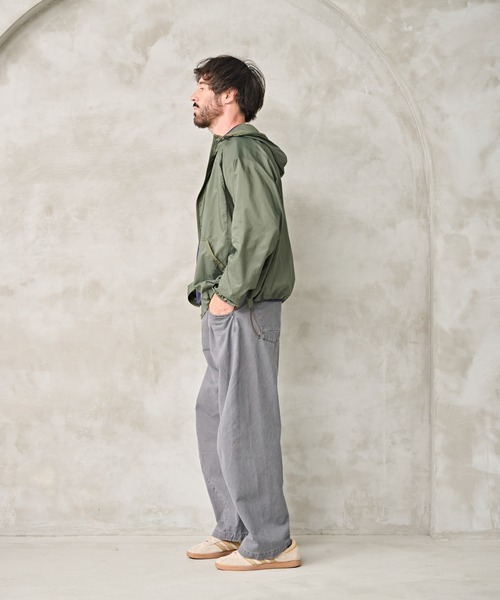 Kelen(ケレン)の「「KELEN MENS / ケレン メンズ」SHEER RIP HOODIE(その他アウター・メンズ・カーキ/ブラック/ホワイト・40/38/42)」の6枚目の写真
