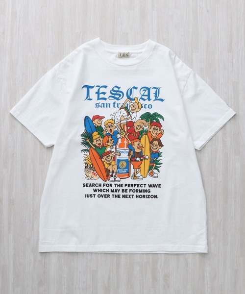 The Endless Summer（エンドレスサマー）の「TES ALL STAR TES VIBES T-SHIRT / Tシャツ（Tシャツ/カットソー・メンズ・ホワイト/アイボリー/グレー・SMALL/MEDIUM/LARGE/X-LARGE/XX-LARGE）」の5枚目の写真
