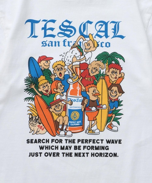 The Endless Summer（エンドレスサマー）の「TES ALL STAR TES VIBES T-SHIRT / Tシャツ（Tシャツ/カットソー・メンズ・ホワイト/アイボリー/グレー・SMALL/MEDIUM/LARGE/X-LARGE/XX-LARGE）」の6枚目の写真