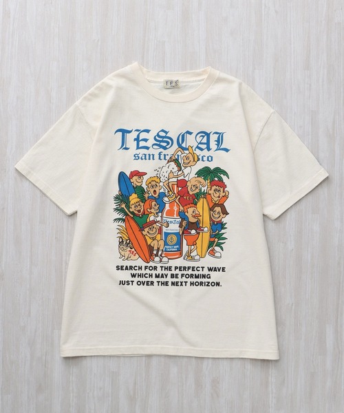 The Endless Summer（エンドレスサマー）の「TES ALL STAR TES VIBES T-SHIRT / Tシャツ（Tシャツ/カットソー・メンズ・ホワイト/アイボリー/グレー・SMALL/MEDIUM/LARGE/X-LARGE/XX-LARGE）」の8枚目の写真