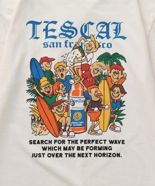 The Endless Summer（エンドレスサマー）の「TES ALL STAR TES VIBES T-SHIRT / Tシャツ（Tシャツ/カットソー・メンズ・ホワイト/アイボリー/グレー・SMALL/MEDIUM/LARGE/X-LARGE/XX-LARGE）」の9枚目の写真
