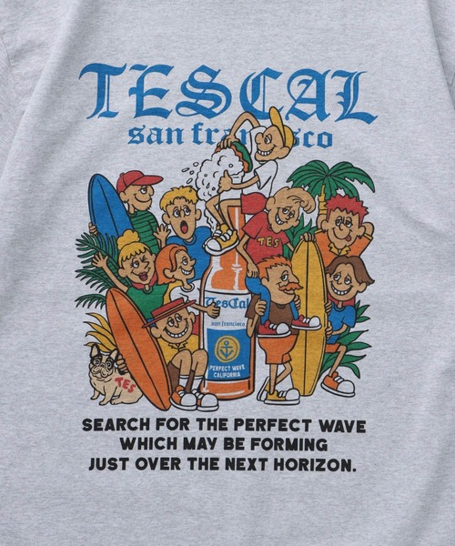 The Endless Summer（エンドレスサマー）の「TES ALL STAR TES VIBES T-SHIRT / Tシャツ（Tシャツ/カットソー・メンズ・ホワイト/アイボリー/グレー・SMALL/MEDIUM/LARGE/X-LARGE/XX-LARGE）」の13枚目の写真