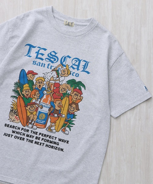 The Endless Summer（エンドレスサマー）の「TES ALL STAR TES VIBES T-SHIRT / Tシャツ（Tシャツ/カットソー・メンズ・ホワイト/アイボリー/グレー・SMALL/MEDIUM/LARGE/X-LARGE/XX-LARGE）」の14枚目の写真