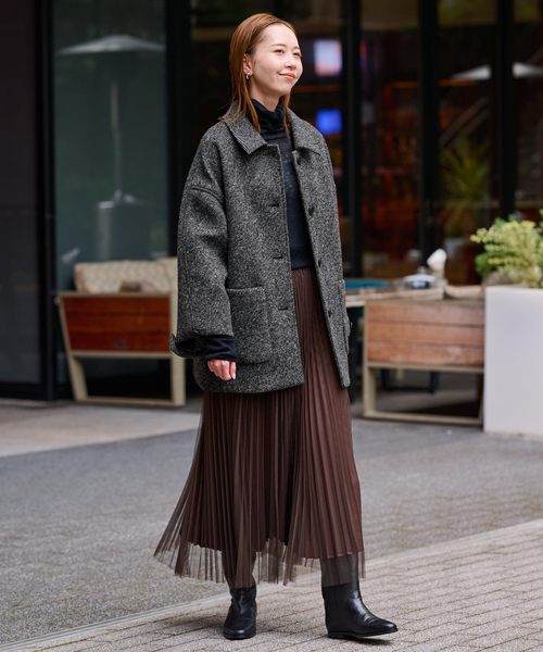 スローブイエナ　ショートコート SLOBE IENA（スローブイエナ）の「HAMILTONダブルフェイスウール