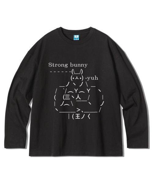 GRANFINNY(グランフィニ)の「ストロングバニー オーバーサイズ ロングスリーブ - ブラック(Tシャツ/カットソー・レディース・ブラック・LARGE/X-LARGE/MEDIUM)」の1枚目の写真
