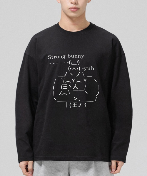 GRANFINNY(グランフィニ)の「ストロングバニー オーバーサイズ ロングスリーブ - ブラック(Tシャツ/カットソー・レディース・ブラック・LARGE/X-LARGE/MEDIUM)」の2枚目の写真