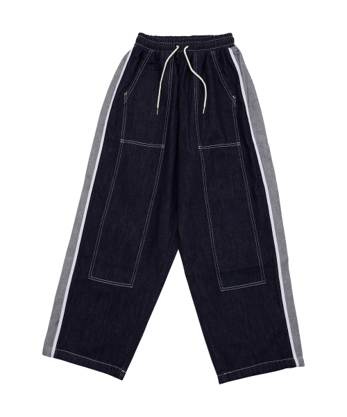 サイドリバースデニム（ブルー）