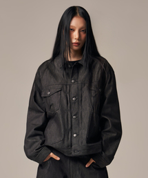 IDWS（アイドンワナセル）の「Bolly Raw Denim Jacket Black（デニムジャケット）」