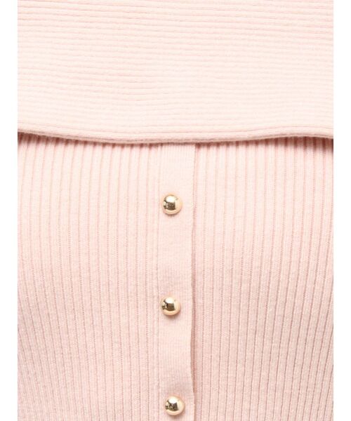 RESEXXY（リゼクシー）の「オフショルペプラムニットトップス【セットアップ着用可能】（ニット/セーター・レディース・レッド/ピンク/アイボリー/ブラック・FREE）」の8枚目の写真