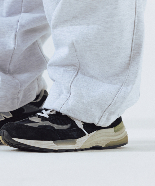 ANGLAN（アングラン）の「Steady Symbol Sweat Balloon Pants - White Melange（スウェットパンツ・メンズ・その他・FREE）」の5枚目の写真