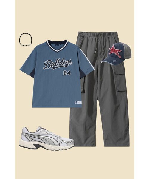 YALE(イェール)の「ベースボールナイロンショートスリーブ_ブルー(Tシャツ/カットソー・レディース・その他・SMALL/MEDIUM/LARGE/X-LARGE)」の6枚目の写真