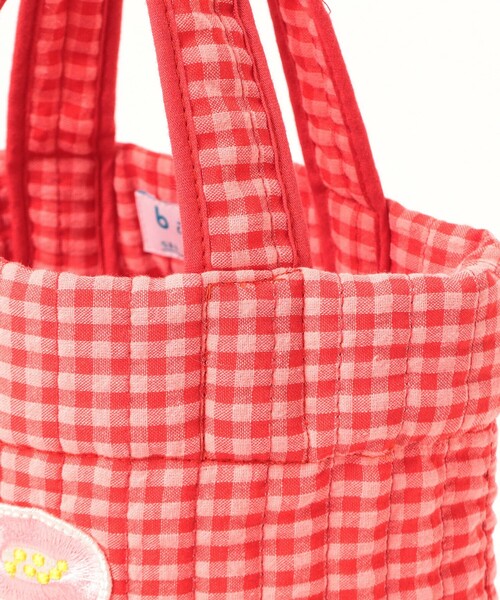 こども ビームス（コドモビームス）の「キルト シューズ バッグ 2026（トートバッグ・キッズ・レッド系その他/ネイビー・ONE SIZE）」の9枚目の写真