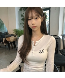 ネルロスナップボタン長袖Tシャツ(6カラー)
