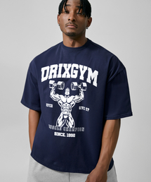 DRIX（ドリックス）の「マッスルチャンピオン グラフィック ハーフスリーブ_ネイビー（Tシャツ/カットソー）」