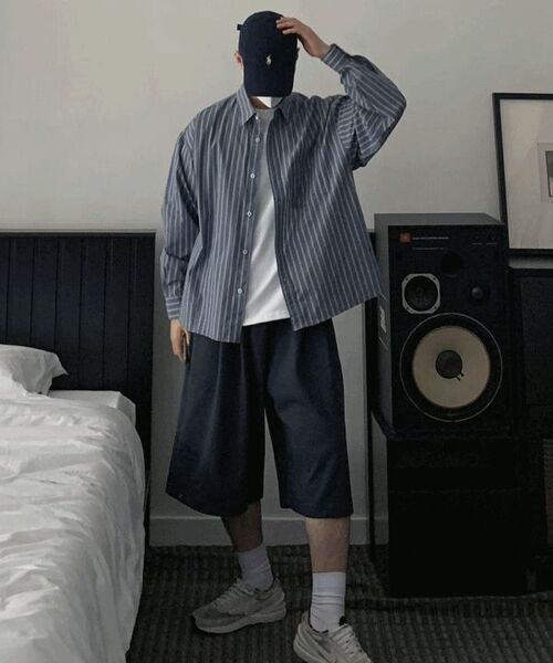 HUKE（ヒューク）の「スケートバミューダパンツ（ネイビー）（その他パンツ・レディース・その他・FREE）」の5枚目の写真