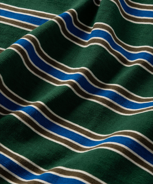 NONBLANK(ノンブランク)の「ストライプラグビーTシャツ_GREEN(ポロシャツ・メンズ・グリーン・MEDIUM/LARGE/X-LARGE)」の14枚目の写真
