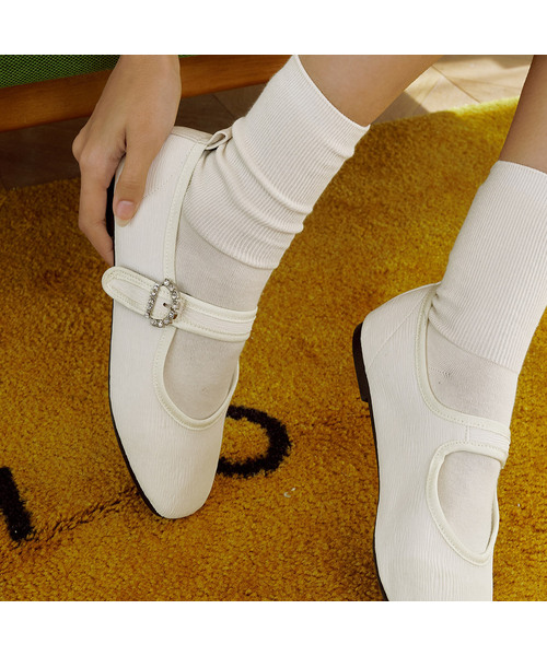 フリーダプリーツシフォンベルクロフラットF1114（3カラー）