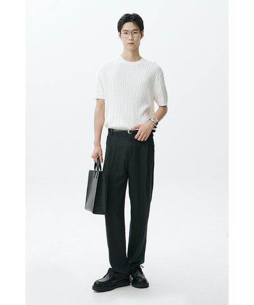 SHOEHI(シューハイ)の「(255〜280)コリンレースアップヒールローファー_LM7546(ローファー・メンズ・ブラック/ブラック系その他・28cm/25.5cm/26cm/26.5cm/27cm/27.5cm)」の3枚目の写真