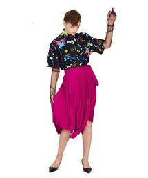 アンバランスヘムプリーツスカート