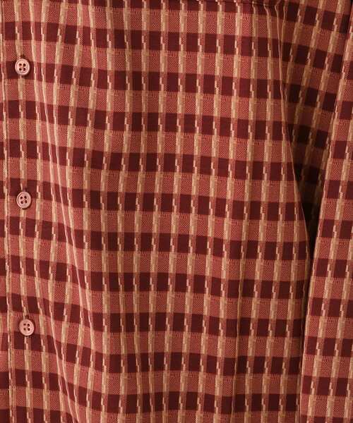 Dessin（デッサン）の「【洗える】バイカラーチェックシャツ（シャツ/ブラウス・メンズ・ブラック系1/レッド系3・02/03）」の6枚目の写真