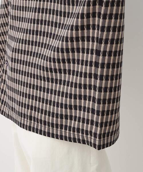 Dessin（デッサン）の「【洗える】バイカラーチェックシャツ（シャツ/ブラウス・メンズ・ブラック系1/レッド系3・02/03）」の17枚目の写真
